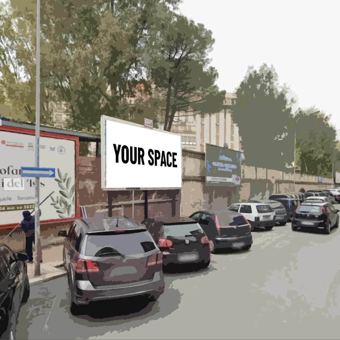 SPAZIO PUBBLICITARIO 600 x 300 Via Tito Minniti (TARANTO) Dal 19/10/2026 al 01/11/2026 14 giorni
